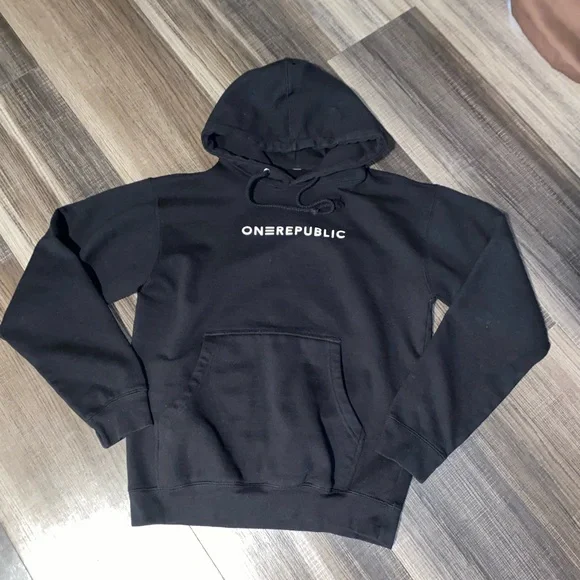 One Republic men's  Black Graphic Hoodie - Picture 6 of 8